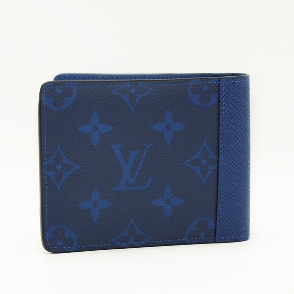 Louis Vuitton Blue Taiga Monogram Cobalt Canvas Multiple Wallet - Picture 5 of 5